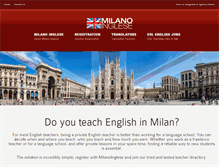 Tablet Screenshot of milanoinglese.com
